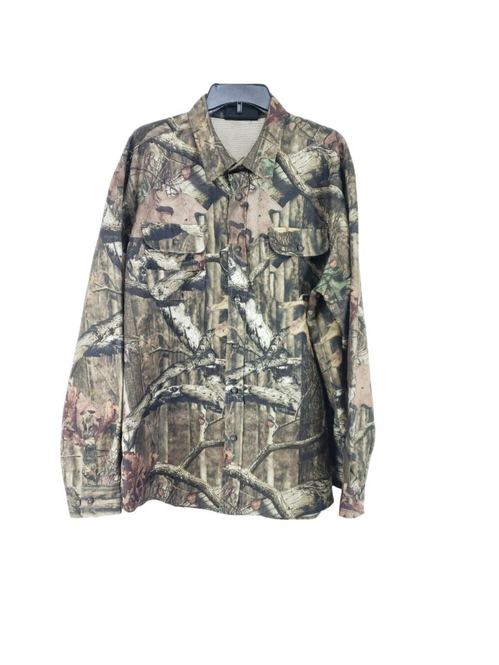 Mossy Oak Vented Shirt Men's Size XL 46-48 Break Up Infinity Camouflage